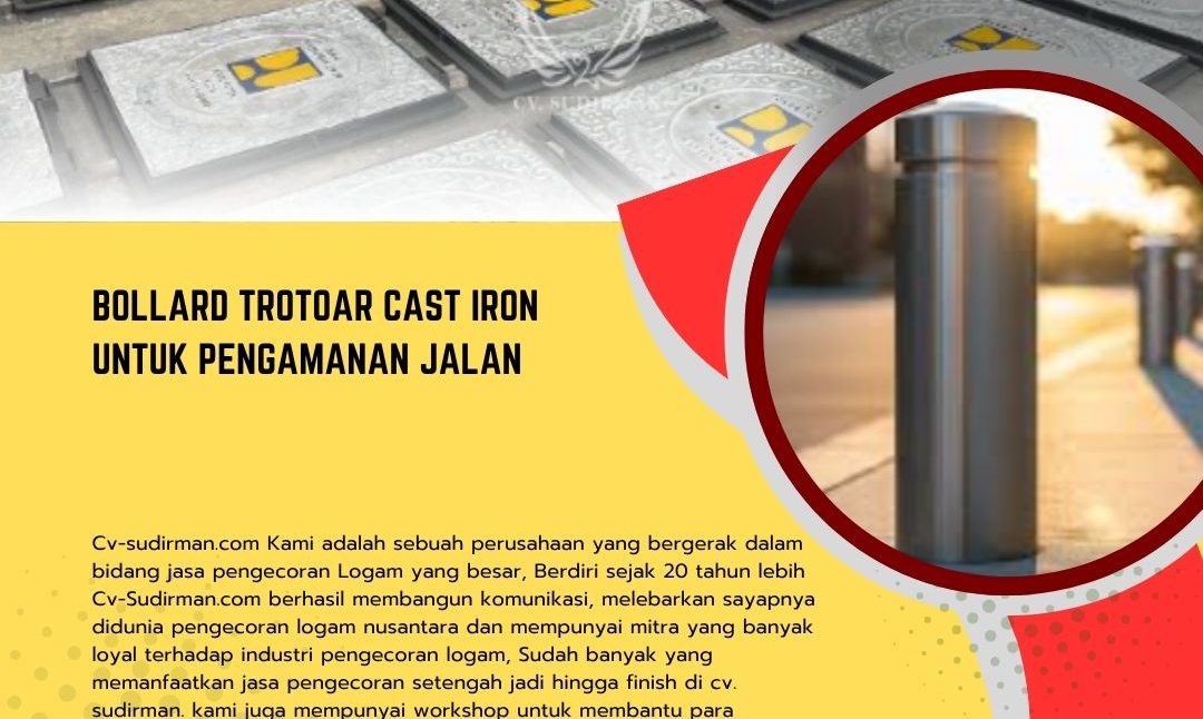 Bollard Trotoar Cast Iron untuk Pengamanan Jalan