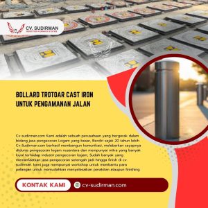 Bollard Trotoar Cast Iron untuk Pengamanan Jalan