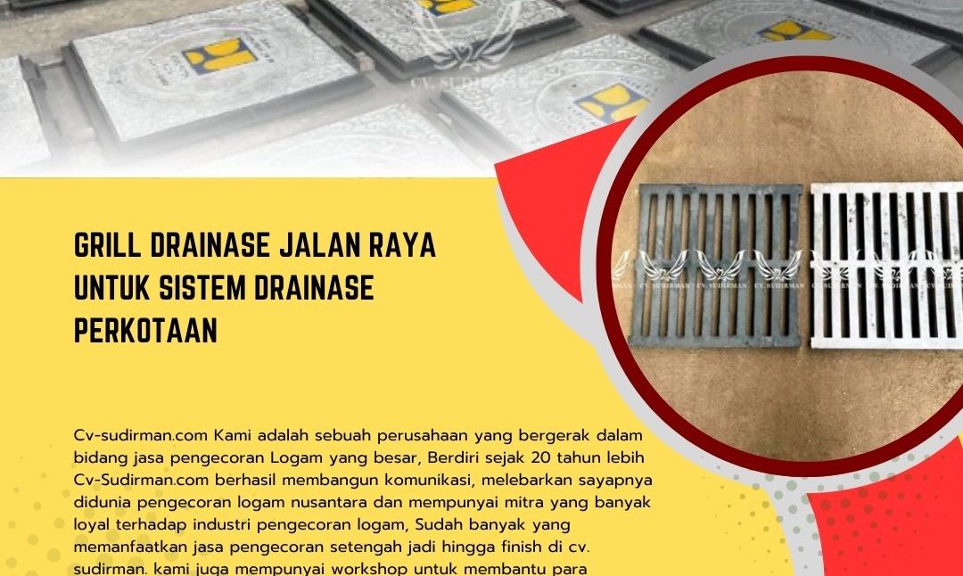 Grill Drainase Jalan Raya untuk Sistem Drainase Perkotaan