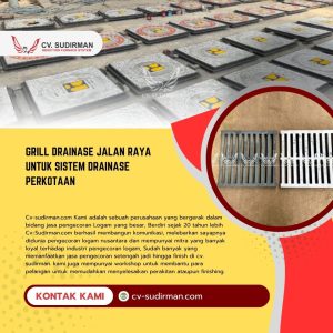 Grill Drainase Jalan Raya untuk Sistem Drainase Perkotaan