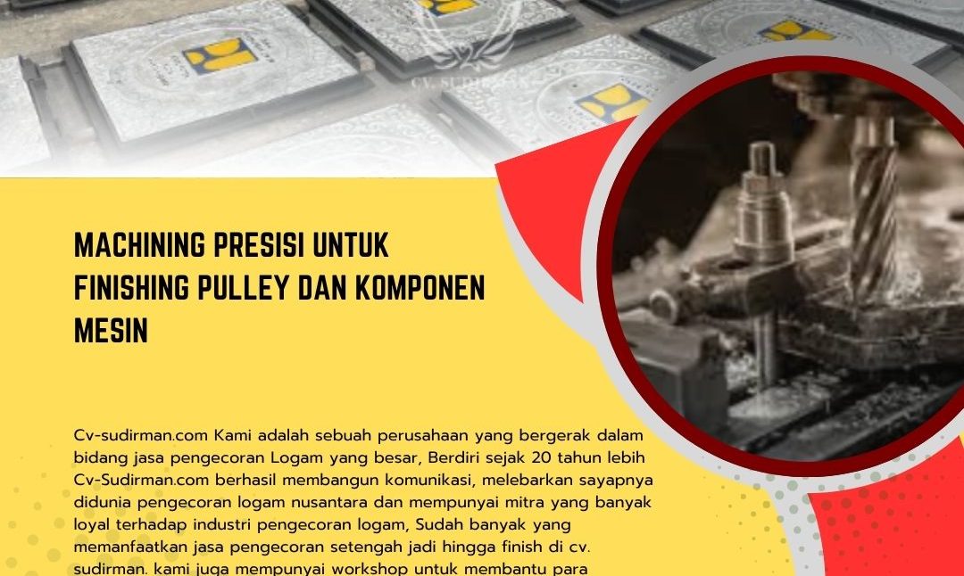Machining Presisi untuk Finishing Pulley dan Komponen Mesin