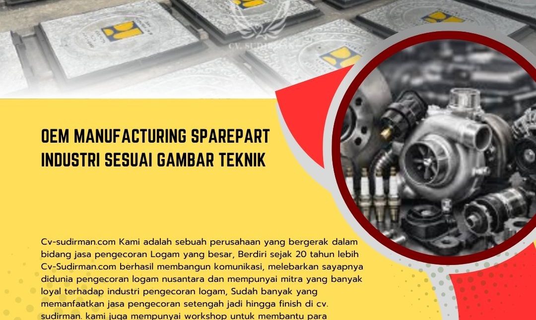 OEM Manufacturing Sparepart Industri Sesuai Gambar Teknik: Hasil Akurat dari CV Sudirman