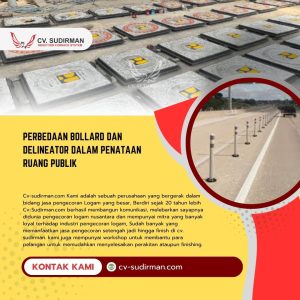 Perbedaan Bollard dan Delineator dalam Penataan Ruang Publik