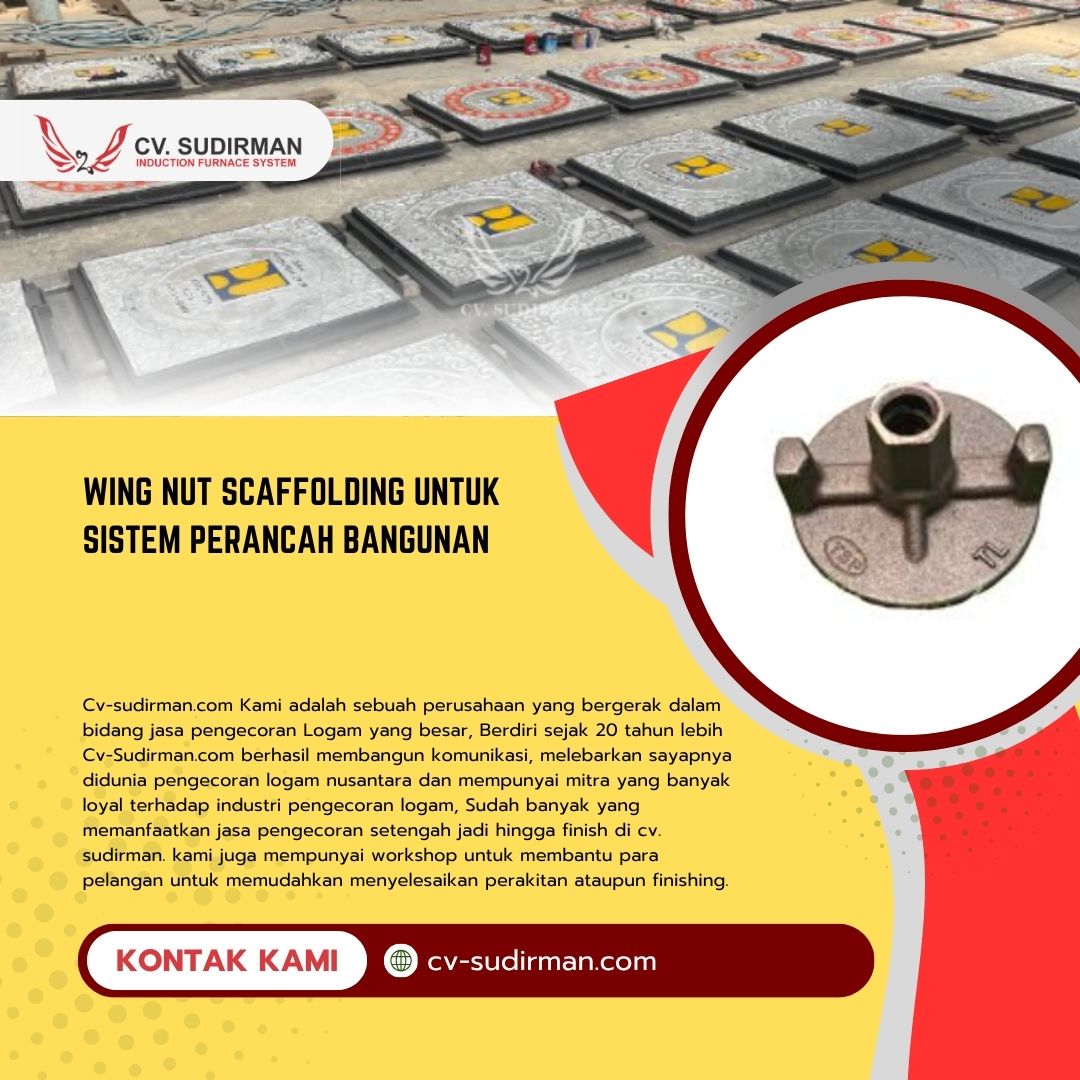 Wing Nut Scaffolding untuk Sistem Perancah Bangunan